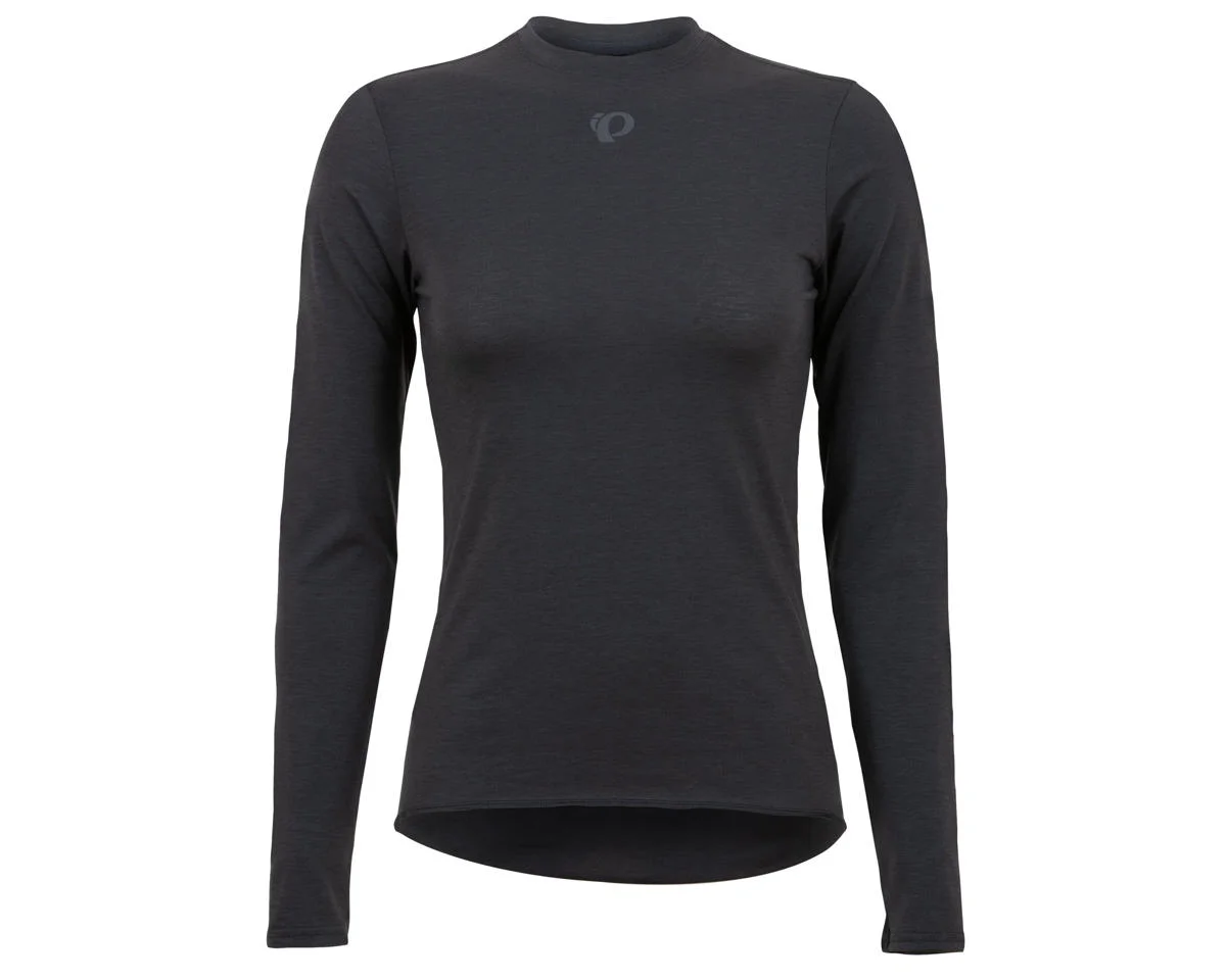 Pearl iZUMi Women's Transfer Wool Long Sleeve Base Layer (Phantom) (S)